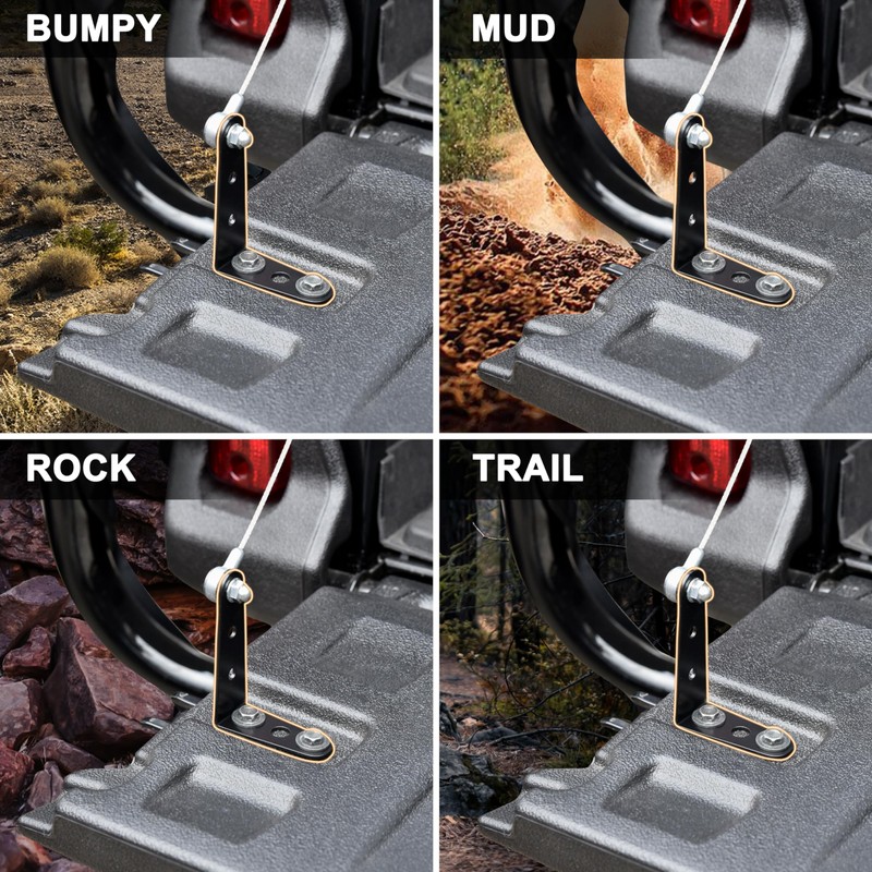 SAUTVS Tailgate Extender Leveling Mount Rear Gate Lock Bracket for