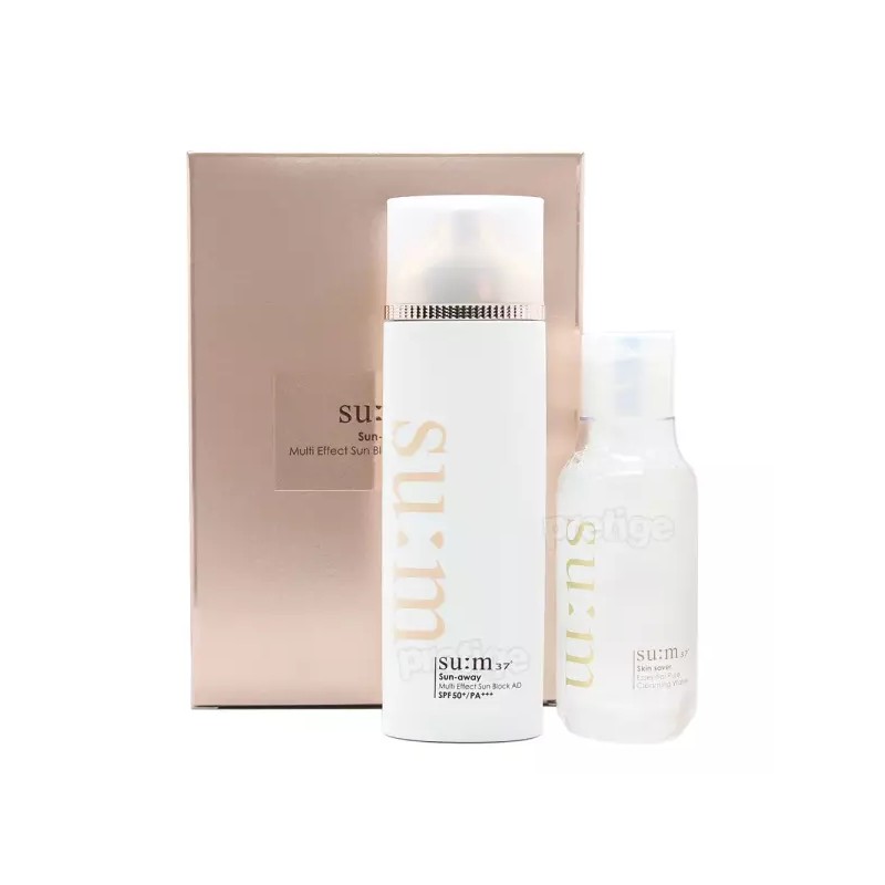 su:m37 숨37 선크림 100ml-멀티이펙트/쿨링워터리 대용량 [멀티이펙트 100ml기획] SU:M37 Sun Cream