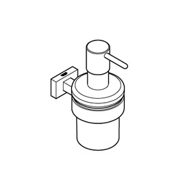 Essentials Cube Soap Dispenser With Holder