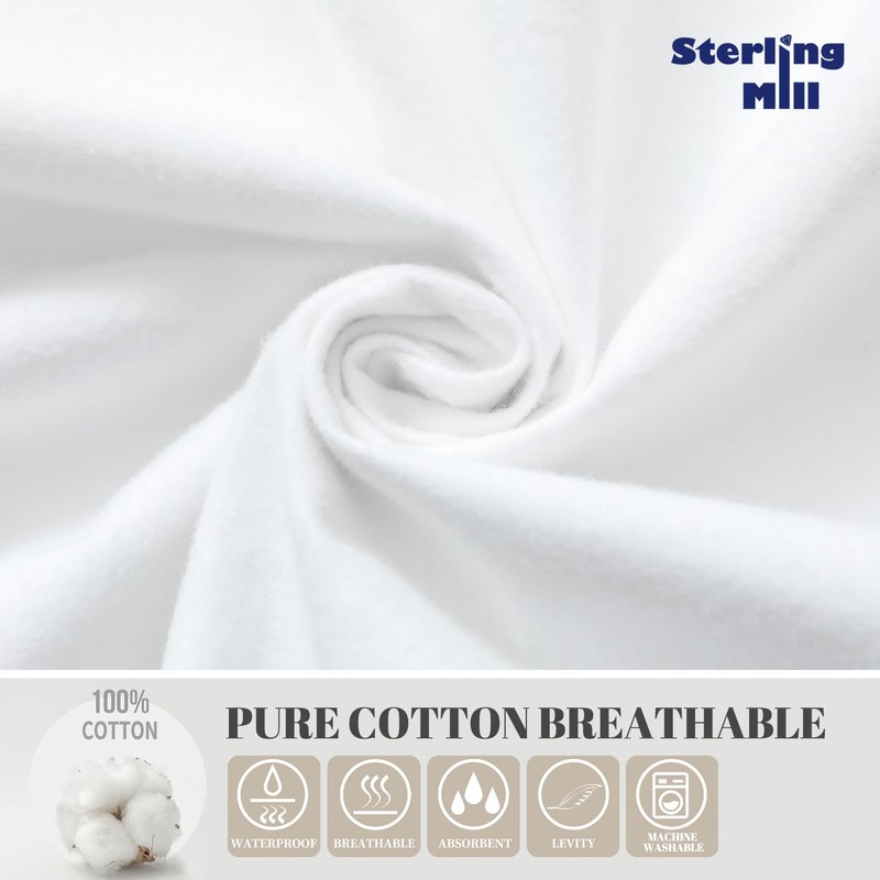 Waterproof Mattress Protector Cotton Fitted Sheet for Baby Cot Bed