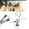BUZIFU 20 Pcs Portable Laundry Hooks, No-slip Metal Boots Hangers,Single