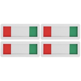 iplusmile Do Not Disturb Sign, 4Pcs Vacant Occupied Privacy Sign Open Closed Door Signs Easy To Read Slider Door Indicator Sign for Office Restroom Conference (7x3cm)