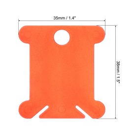 PATIKIL Plastic Floss Bobbins, 300 Pack Thread Cards Cross Cotton for Craft DIY Sewing Storage Case Embroidery, Red