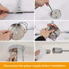 Comely Modern 6-Light Sputnik Chandelier Ceiling Lights, Adjustable Semi-Flush Mount