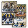 Aimto 20 Feet Navy Blue and Gold Triangle Flag Banner