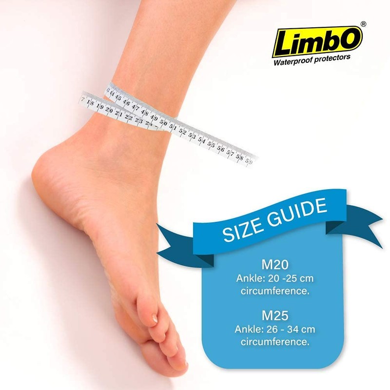 LimbO Waterproof Protection for Light Foot Dressing. M20 Fits Ankle