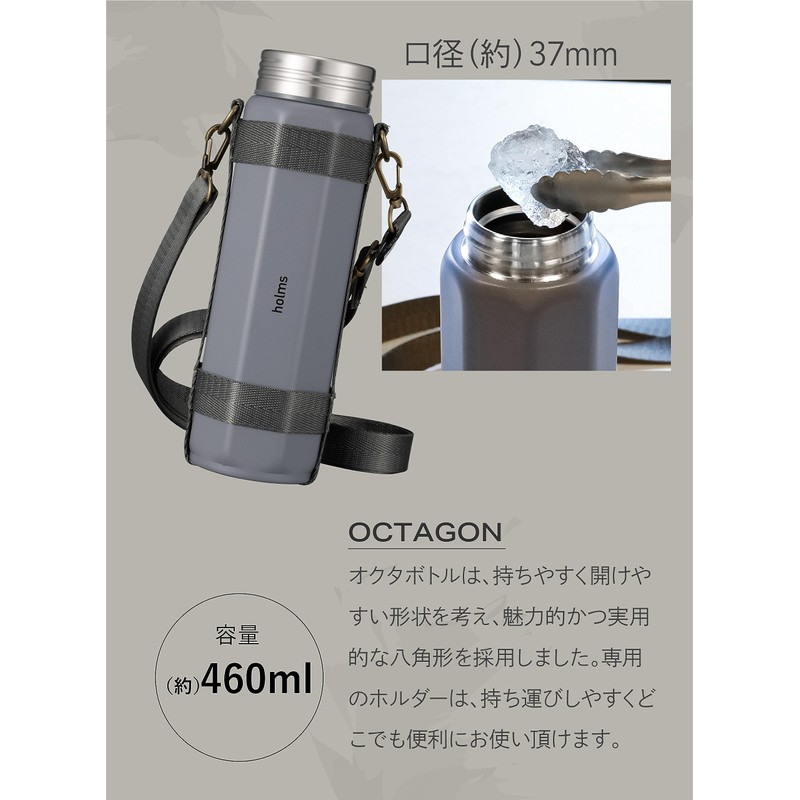 CBJAPAN Water Bottle, Direct Drinking, Vacuum Insulated, 2 Layers, Dark