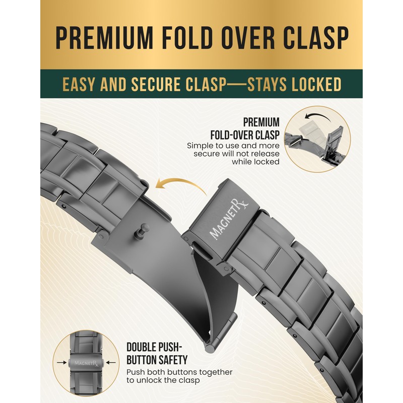 MagnetRX® 3X Strength Magnetic Bracelets for Men – Effective Magnetic