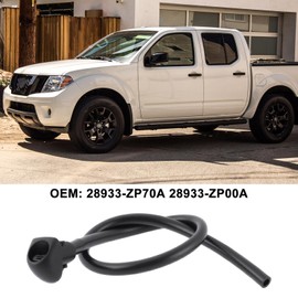 Briny River Pack of 2 Windscreen Washer Nozzles 28933-ZP70A 28933-ZP00A Compatible with Nissan Frontier/Navara/NP300 2005-2021 with 35 cm Hose