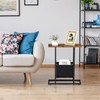 ZenStyle End Table, Small Narrow Sofa Side Table for Small