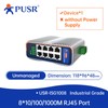 PUSR 8 Ports with 10/100/1000Mbps Gigabit Industrial Ethernet Switch -40°C~85°C