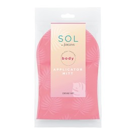 SOL by Jergens Manopla aplicadora de autobronceado, sin imperfecciones, guante de bronceado sin manchas, reutilizable, manopla de bronceado protege las manos