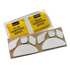 Mars Fox Mice Skates Mouse Feet for Razer Naga V2 Hyperspeed Ergonomic Wireless MMO Gaming Mouse (2 Sets)- Thickness 0.7mm (White)