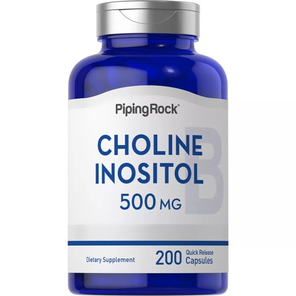 Piping Rock Choline Inositol Supplements | 500mg | 200 Capsules