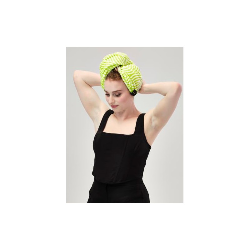 DevaCurl DevaTwist Toalla de Microfibra Anti-Frizz, Diseño Manos Libres