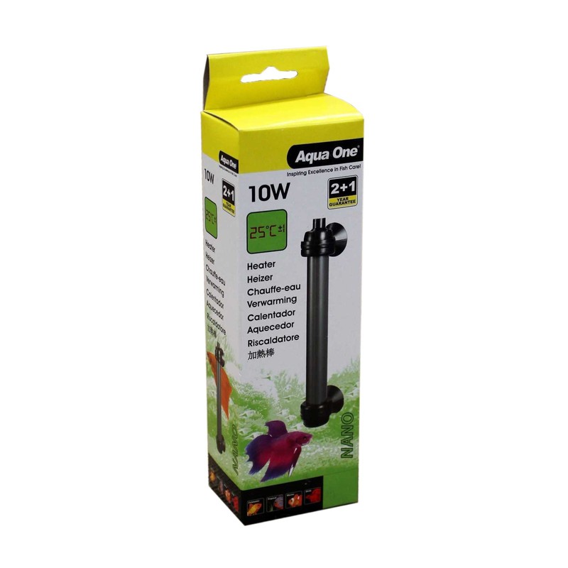 Aquarium Heater Glass Nano Betta Preset 26C 50Hz 25W Fish