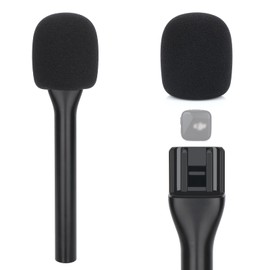 YOUSHARES Mic Holder for DJI Mic Mini, Handheld Interview Microphone Stand for DJI Mini Mic, Handle Adapter for Wireless Lavalier Microphone for Live Streaming, Vlogging, Etc