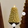 Luminara Rich Gold Glitter Flameless LED Candle North Tree Moving