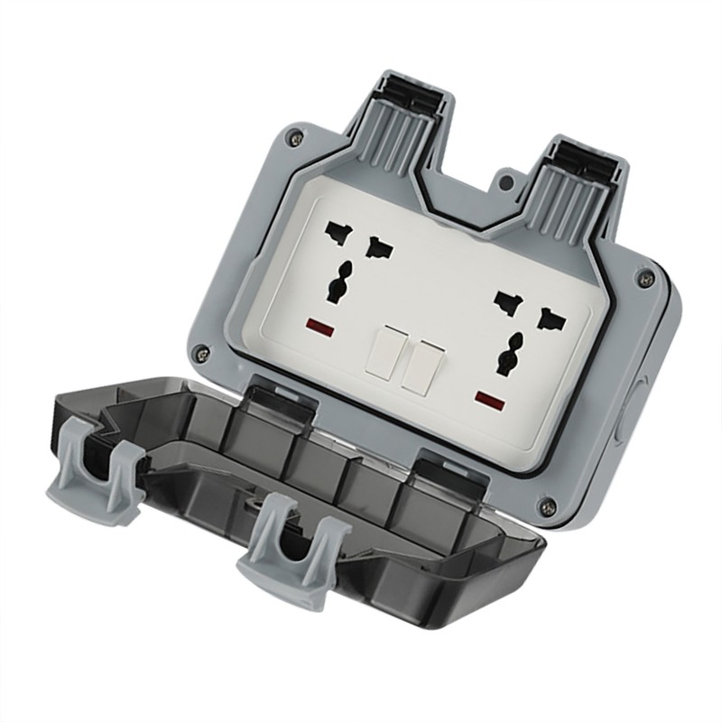 Waterproof Socket Charging Receptacle Power Outlet IP66 PC Electricity Accessory