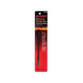 Olson 5 in. Carbon Steel Scroll Saw Blade 9.8 TPI 12 pk