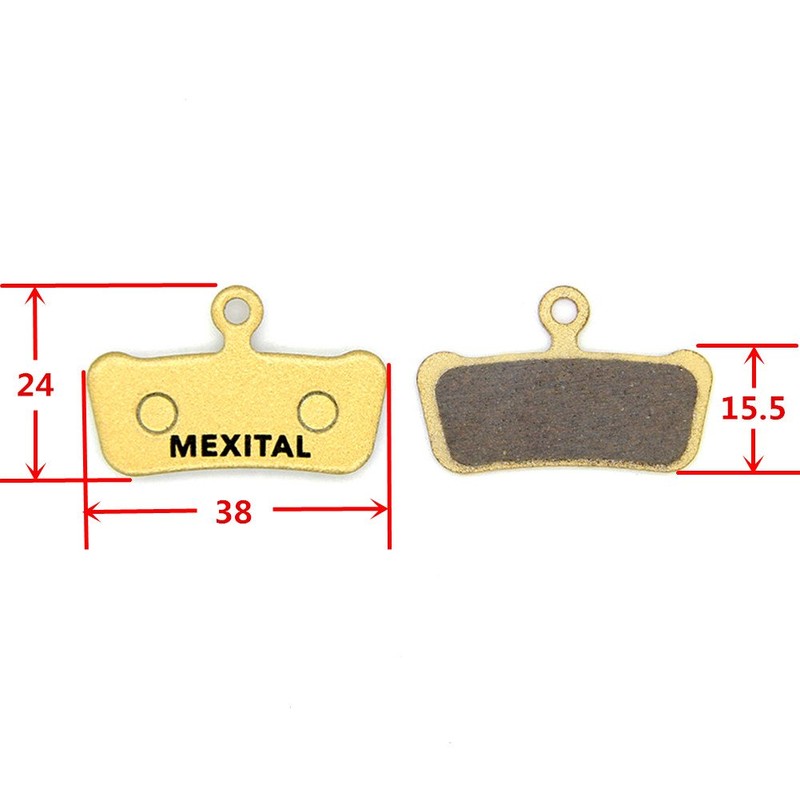 MEXITAL 2 Pairs Disc Brake Pads Sintered Brake for Avid