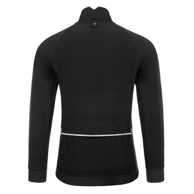 Santic Men's Cycling Jacket Winter Thermal Fleece Windproof Breathable Reflective