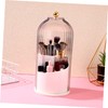 Ipetboom Rotating Makeup Brush Holder with Transparent Cover Versatile Cosmetic