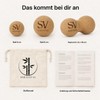 SeraVital Fascia Ball Set Cork: Massage Ball 6/8 cm and