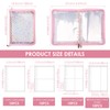 RdjEokf Sticker Storage Organizer, Transparent Sticker Collecting Zipper Binder Album,