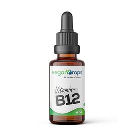 Vegan Drops® - Vitamin B12 Tropfen - Kombination aus Methyl- & Adenosylcobalamin - 750 Tropfen, 375 Tage Reichweite - vegan, ohne Alkohol & in Deutschland produziert