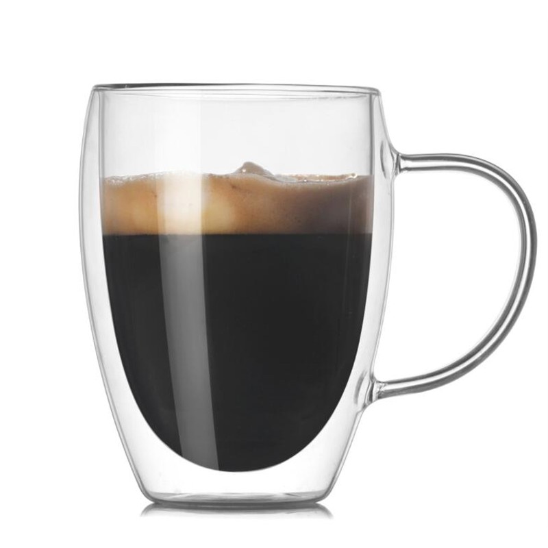 2Pcs Glass Water Mug Multipurpose Large Capacity Safe Transparent Drink