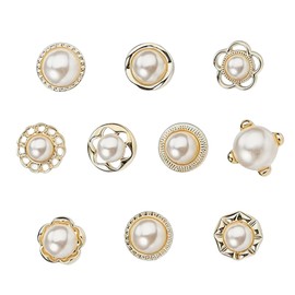 Nzexlyva 10Pcs Modesty Pins, Women's Clips to Stop Gaping for Clothes, Shirt Brooch Buttons Cover Up Blouse Pins Safety Invisible Buttons for Bags T-shirt Clothes Hat Decoration