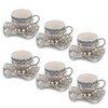 Alisveristime Turkish Coffee Set for Six, 6 Topkapi Design Porcelain