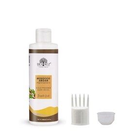 Devinez Moroccan Argan (Argania Spinosa) Cold Pressed Oil, 250ml with Pump - 100% Pure, Natural & Undiluted For Hair Nourishment, Face, Skin, Body Care Nails & 100% Natural Moisturizer