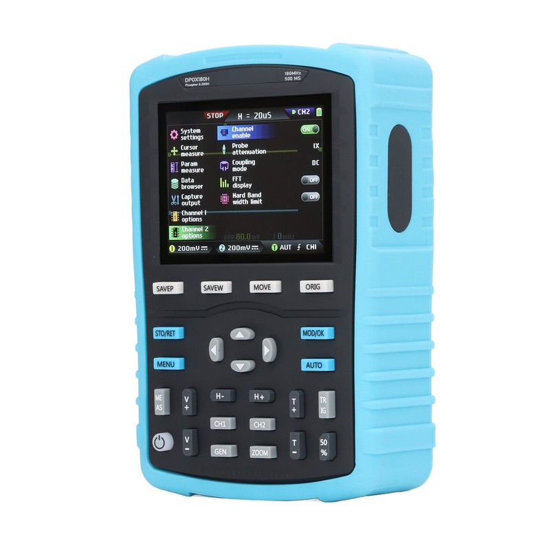 Fluorescent Digital Oscilloscope 2.8in Display 3000mAh Dual Channel Signal Generator