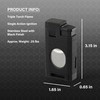 Visol LighCut Butane Torch Triple Flame Refillable Gas Lighter, Built-in