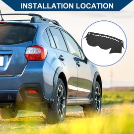 Hihaha Car Dashboard Cover for Hyundai Sonata 2011-2014 / Dashboard Cover Non-Slip Mat Protector Car/Polyester / 1 Pcs Gray