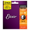 Elixir Nanoweb 16546 Acoustic Ph Bronze 13-56 Western Guitar Strings