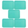 Pyrex 7210-PC 3-Cup Light Green Food Storage Replacement Lid (5-Pack)