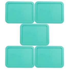 Pyrex 7210-PC 3-Cup Light Green Food Storage Replacement Lid (5-Pack) - Made in USA