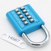 MIONI 10 Digit Push Button Combination Padlock, 5 Digit Locking