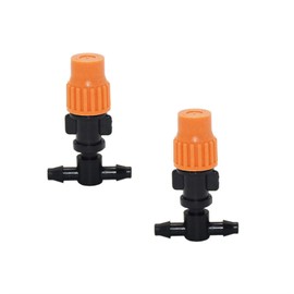 MANHONG Irrigation Dripper Atomization Nozzle Water Control Sprayer DIY Micro Drip Irrigation Plant Self Garden Mist Sprinkler with Hose Connector 100 Pcs