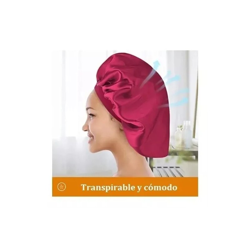Dolores Gorro Satén Seda Dormir Sombrero Elástico Suave Alta Calidad