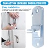 Trailer Cam-Action Hasp Lock Mechanism - Enclosed Trailer Door Latch