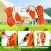 SDKZBFC 4mm Reflective Tent Guy Ropes with Pulley - 4PCS