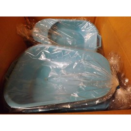 VOLLRATH NEW OLD STOCK  CASE OF 12 VOLLRATH Plastic Fracture Bedpan Type III Blue