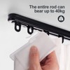 ZSTARR Retractable Ceiling Curtain Track, Measurement-Free Curtain Track 33.5''-59'',For Room