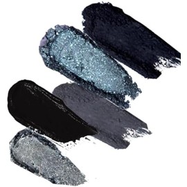 Paleta de Sombras Ojos Oscuras 5 Colores con Tonos Mate Perlados Ahumados Alta Pigmentación Acabado Dimensional