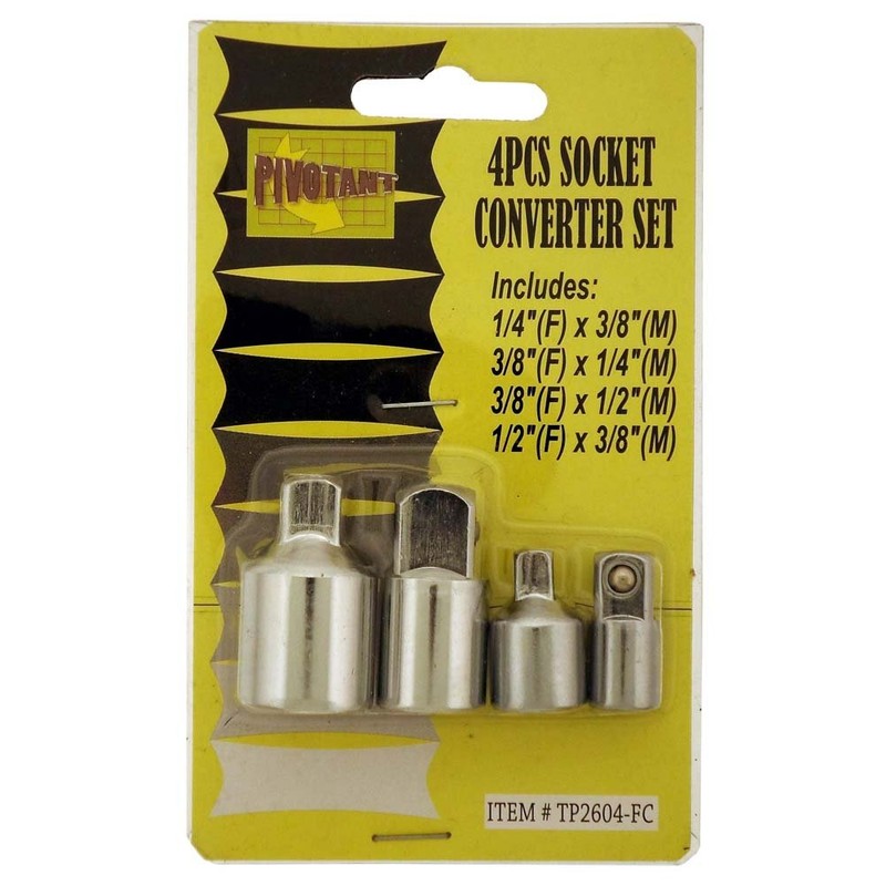 DYNAMIC 4 Piece Carbon Steel Socket Converter Set | Swift