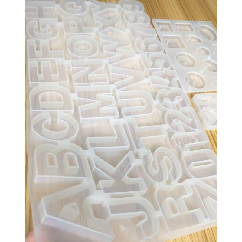 Alfabeto De Moldes De Silicona Resina Diy Pata De Gato